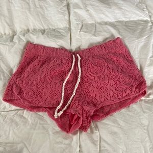 aerie Lined Pink Pajama Shorts